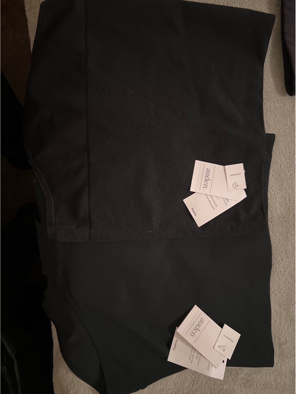 Auden Women's Black High-Waisted Firm Support Shapewear Brief, Size Large, New w